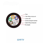 Outdoor Single Model Aerial GYFTY G625d 24 48 Core Fiber Optical Cable With FRP Strength