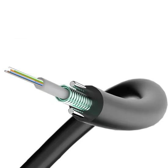 GYXTW Cabos blindados de fibra óptica de modo único com envelopes de HDPE para utilização aéreas e de conduta 1