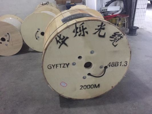 Overhead Self Supporting 48 Core Outdoor Fiber Optic Cable GYTC8S