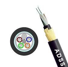Qualidade  ADSS Fiber Optic Cable Single Mode G652D Double Jacket Outdoor Aerial Self Supporting fábrica