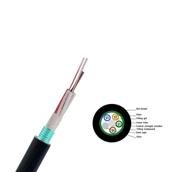 Anti Rodent Fiber Optic Cable 96 Core Fiber Optic Cable GYTS Armored Fiber Cable