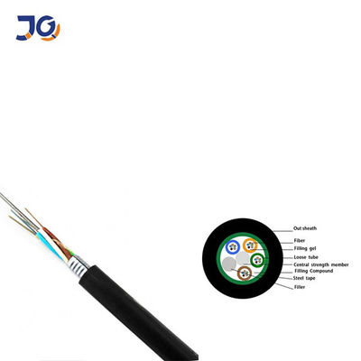 Canal blindado 24 do cabo GYTS da fibra cabo de fibra ótica de 48 96 144 288 núcleos