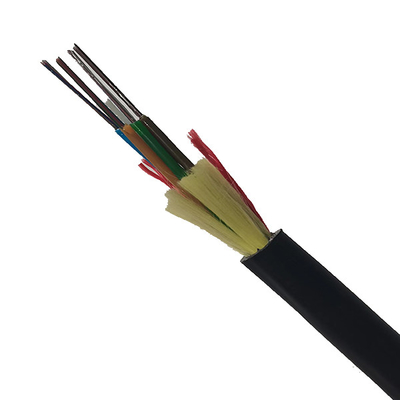 Cabo de fibra óptica ADSS monomodo 12/24/36/48/96 núcleos aéreos externos com HDPE