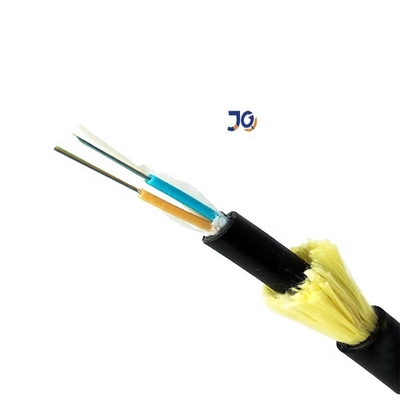 Cabo de fibra óptica monomodo ADSS com suporte totalmente dielétrico HDPE revestido com fio