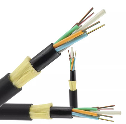 Período não metálico aéreo 50m 12 24 48 cabos de fibra ótica do núcleo ADSS