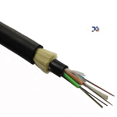 12 cabo de fibra ótica exterior ADSS da manutenção programada 9/125 G652D ADSS 12 do único modo do núcleo