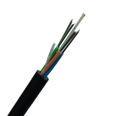 Não cabos de fibra ótica exterior do único modo G652D do núcleo do metal 24