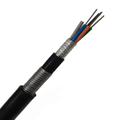 Cabo de fibra ótica blindado enterrado direto subterrâneo do núcleo do cabo de fibra ótica Gyta53 G652d 24