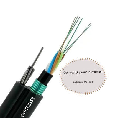 Figura 8 GYFTC8S53 Aéreo 6 24 48 96 Fibra óptica G652d