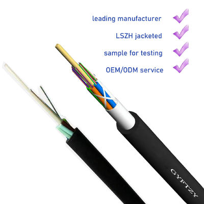 GYFTZY Cable de Fibra Óptica de Modo Único de 4 Núcleos