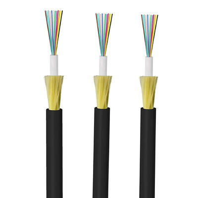 Mini-ducto aéreo interior e exterior G652D 2f 4f 6f 8f 12f JET Fibra óptica por metro