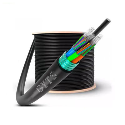 Cable de fibra óptica de enterro direto blindado GYTS de modo único ao ar livre 12/24/48/96 Core
