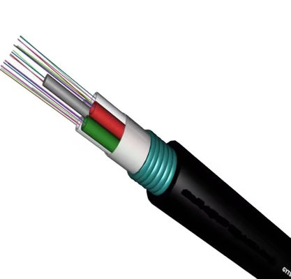 2~144 núcleos cabo de comunicação GYTS G652D cabo de fibra óptica exterior blindado com fita de aço ou FRP