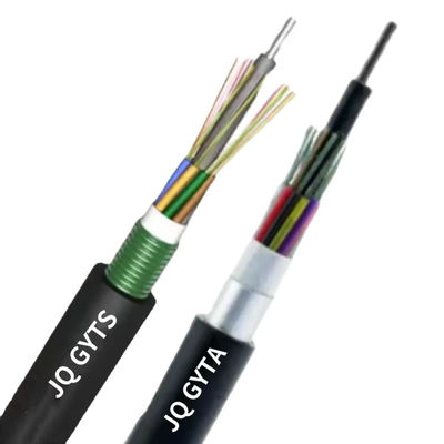 2 a 288 núcleo GYTA GYTS Cabos blindados de fibra óptica ao ar livre Subterrâneo direto enterrado G652D