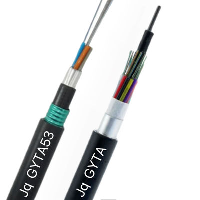 GYTA53 48 96 Fios de Fibra Óptica com Armadura Dupla de Alumínio para Enterramento Direto Externo Monomodo