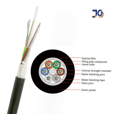 Modo único Tubos soltos Cabos de fibra não metálica Cabos de fibra óptica GYFY Cabos ópticos de sopro de ar
