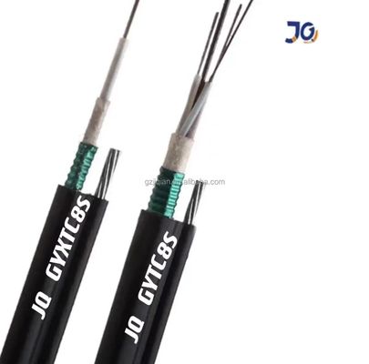 2- 144 núcleo Single Mode Armored Outdoor Optical Cable GYXTC8S/GYTC8S Aerial Self-supporting Figura 8 Estrutura