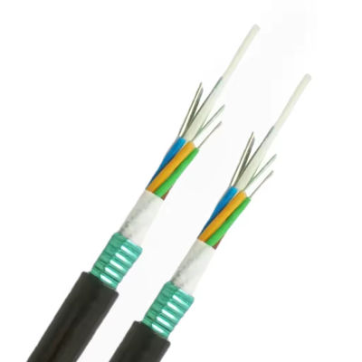 GYFTS para exterior de modo único FRP resistência membro fita de aço fibra óptica blindado cabo