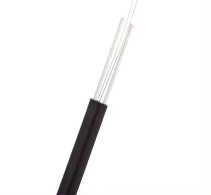2 núcleos 4 núcleos FTTH cabo de fibra óptica cabo plano GJXH/GJXFH com fio de aço ou FRP