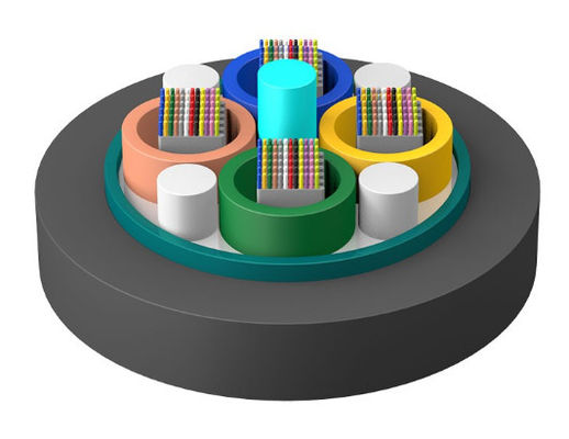 24 48 96 MODO UNICO CORE Cabo de fibra óptica de fita externa GYDTA GYDTS