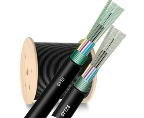 Cabos de fibra óptica blindados ao ar livre GYTZS Capa anti-chamas LSZH Cabos de bainha externa