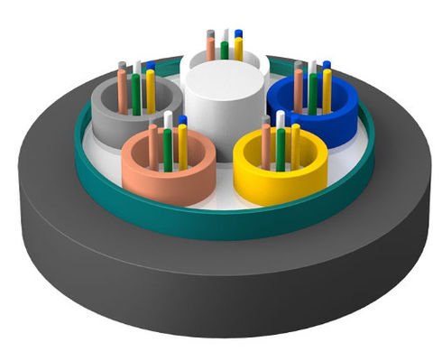 Cabos de fibra óptica blindados ao ar livre GYTZS Capa anti-chamas LSZH Cabos de bainha externa