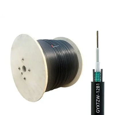 4 6 8 12 24 núcleos GYXTZW Unitube Retardante de chama Cable single-mode cabo de fibra óptica exterior LSZH Jacket