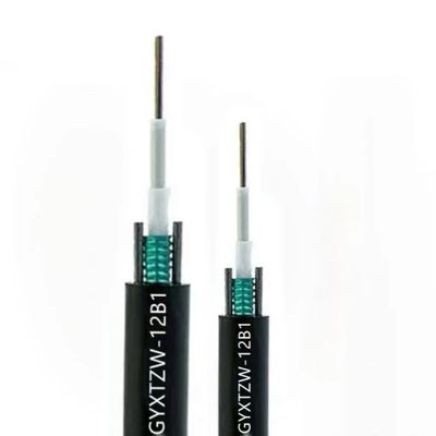 4 6 8 12 24 núcleos GYXTZW Unitube Retardante de chama Cable single-mode cabo de fibra óptica exterior LSZH Jacket