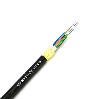 12 24 32 48 72 96 144 Núcleo de cabo de fibra óptica para exterior ADSS Cable Span 150