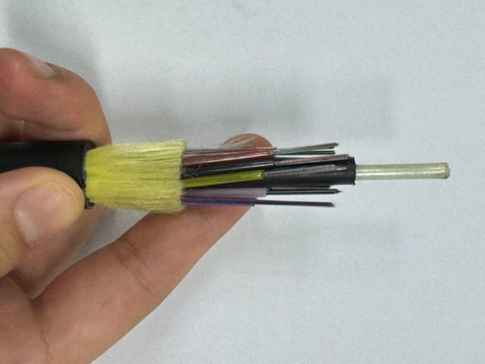 12 24 32 48 72 96 144 Núcleo de cabo de fibra óptica para exterior ADSS Cable Span 150