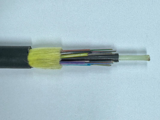 12 24 32 48 72 96 144 Núcleo de cabo de fibra óptica para exterior ADSS Cable Span 150