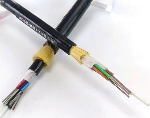 12 24 32 48 72 96 144 Núcleo de cabo de fibra óptica para exterior ADSS Cable Span 150