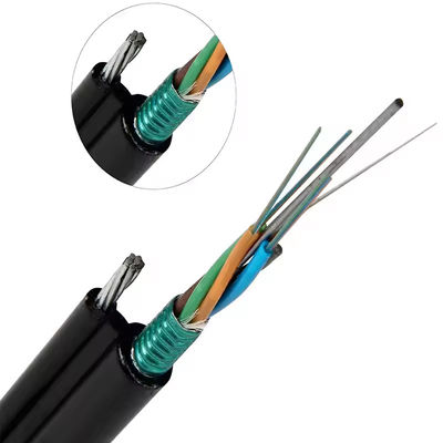 24 Núcleos Figura 8 GYTC8A GYTC8S Cabos de fibra óptica blindados aéreos autoportantes