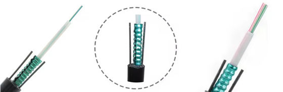 2 4 6 8 16 24 Cable de fibra óptica blindado aéreo Gyxtw Gyxtw53 Uni Tube Single Mode