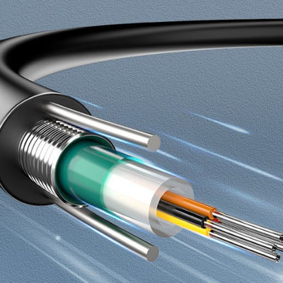 2 4 6 8 16 24 Cable de fibra óptica blindado aéreo Gyxtw Gyxtw53 Uni Tube Single Mode