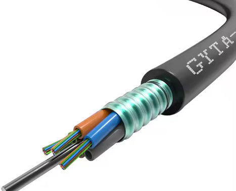 48 72 96 144 288 Cabo de fibra óptica de tubos soltos de núcleo em cadeia GYTA GYTS Cabo de comunicação enterrado por dutos