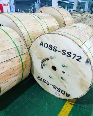 Adss Cabos aéreos de fibra óptica de modo único 6 8 12 24 48 Cabos de núcleo Adss G652D G657A1 Cabos de fibra óptica ao ar livre
