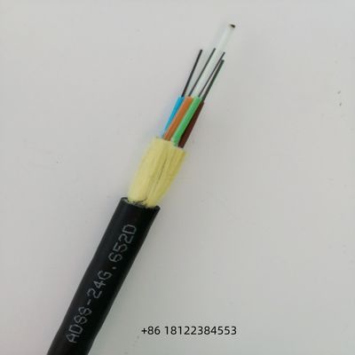 100M 120M 150M Espaço de auto-apoio Fibra Óptica Cable ADSS Cable For Aerial