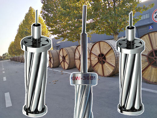 Cabos de fibra óptica OPGW 24 48 núcleo de modo único G652D Linha de alimentação de comunicação cabo óptico exterior