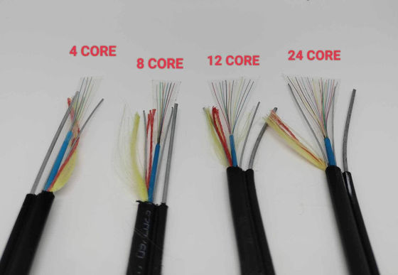 1.6mm Fios de aço Membro de resistência FTTH Mini Figura 8 Fibra óptica cabo