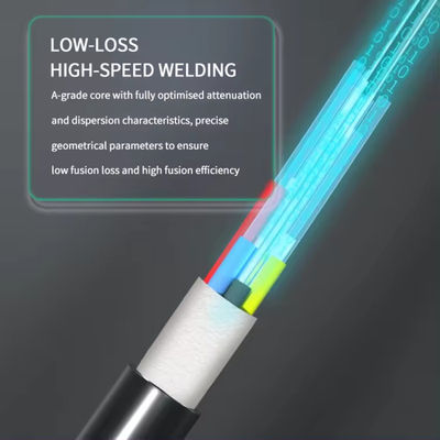 Preço por atacado GYFTY 12 Core Single Mode Outdoor Aerial Fiber Optic Cable preço por metro