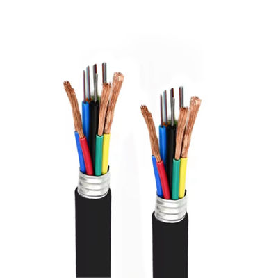 48 núcleos Cable de fibra óptica blindado GDTA GDTS Cable de fibra óptica fotolétrica híbrida com 2 * 2mm-Wire de energia