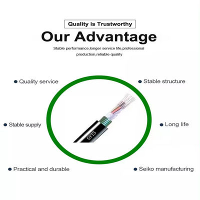 Cabos de fibra óptica de fita blindada de aço GYTS GYTA 96