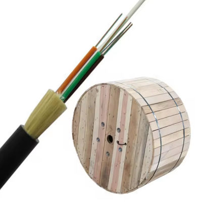 ADSS Todo-dielectrico 48 núcleo auto-suportando cabo de fibra aérea para o exterior Single Jacket Span 100m 200m