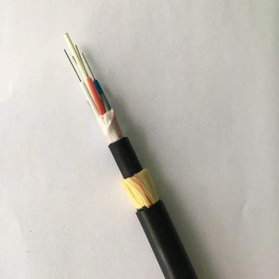 Cable ADSS aéreo autossustentável totalmente dielétrico 96 Core G652d Fibra óptica de casaca dupla não blindada