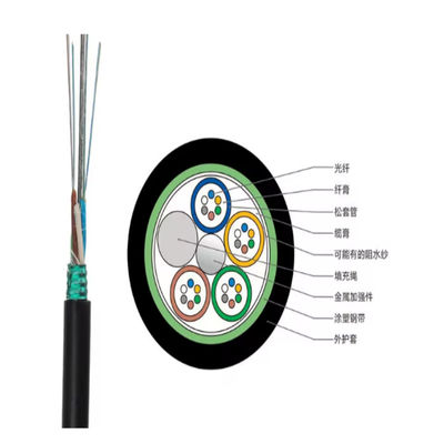 GYTS 48 Núcleo de Modo Único Multimodo Tape de Aço Resistente à Umidade Fibra Óptica 1 km Lista de Preços por