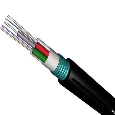 Área exterior 72 96 144 216 288 Core de aço blindagem cabo de fibra óptica não auto-suportando GYTS GYTA