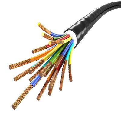 Cabo de Fibra Óptica Híbrido Fotoelétrico Blindado de 48 Núcleos GDTA GDTS Com Fios de Alimentação de 2x2mm