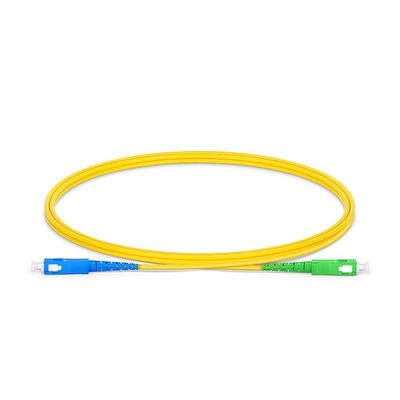 Cordão de revestimento de fibra óptica 3.0mm LSZH SC/APC a SC/UPC 1m 2m 3m Cordão de revestimento