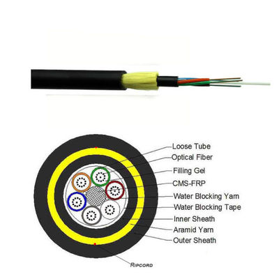 Premium ADSS Cabos de fibra óptica de espessura dupla 400m 24 48 72 96 144 288 núcleo